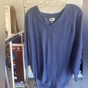 Old Navy Blue Tunic Sweatshirt